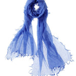 Alpine Cashmere Featherweight Alta Scarf in Cornflower Blue