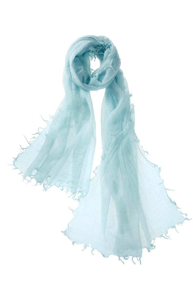 Alpine Cashmere Featherweight Alta Scarf in Ice