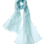 Alpine Cashmere Featherweight Alta Scarf in Ice