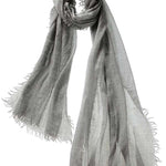 Alpine Cashmere Featherweight Alta Scarf in Oxford Gray Melange