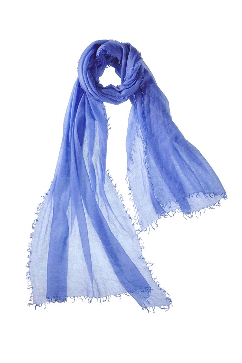 Alpine Cashmere Featherweight Alta Scarf in Periwinkle Blue
