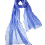 Alpine Cashmere Featherweight Alta Scarf in Periwinkle Blue