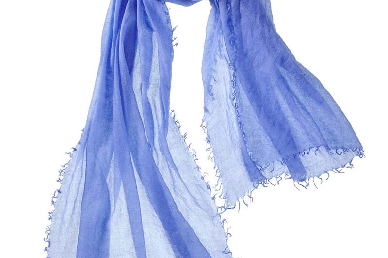 Alpine Cashmere Featherweight Alta Scarf in Periwinkle Blue