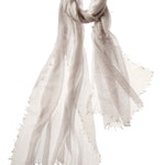 Alpine Cashmere Featherweight Alta Scarf in Stone Beige