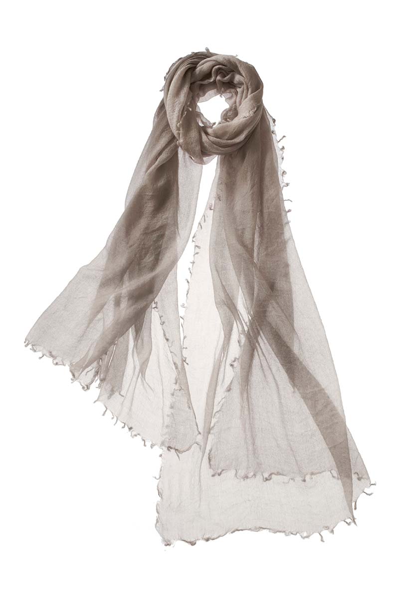 Alpine Cashmere Featherweight Alta Scarf in Umber