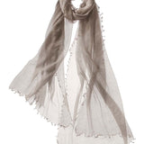Alpine Cashmere Featherweight Alta Scarf in Umber