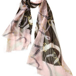 Alpine Cashmere's Featherweight Cavallo Scarf in Dogwood Pink