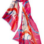 Alpine Cashmere's Featherweight Cavallo Scarf in Magenta