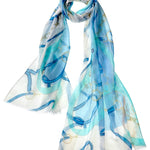 Alpine Cashmere's Featherweight Cavallo Scarf in Turquoise