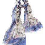 Alpine Cashmere's Featherweight Cavallo Scarf in Periwinkle