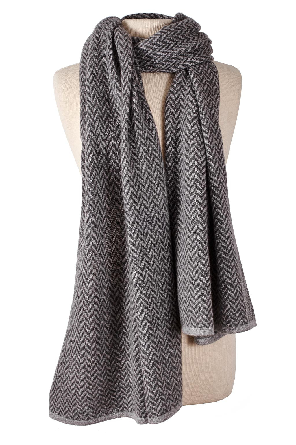 Herringbone Cashmere Travel Wrap