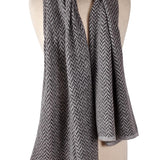 Herringbone Cashmere Travel Wrap