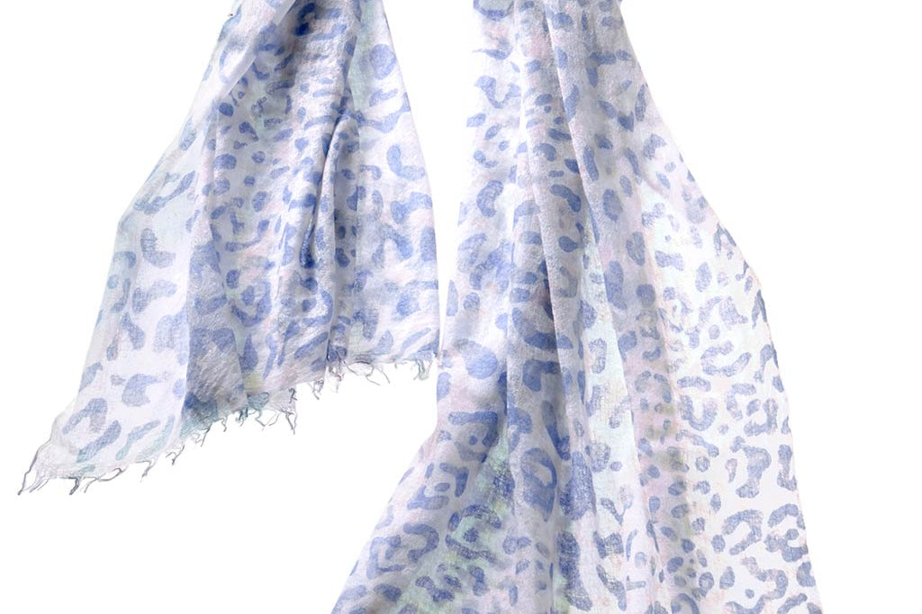 Alpine Cashmere's Leopard Scarf in Dawn