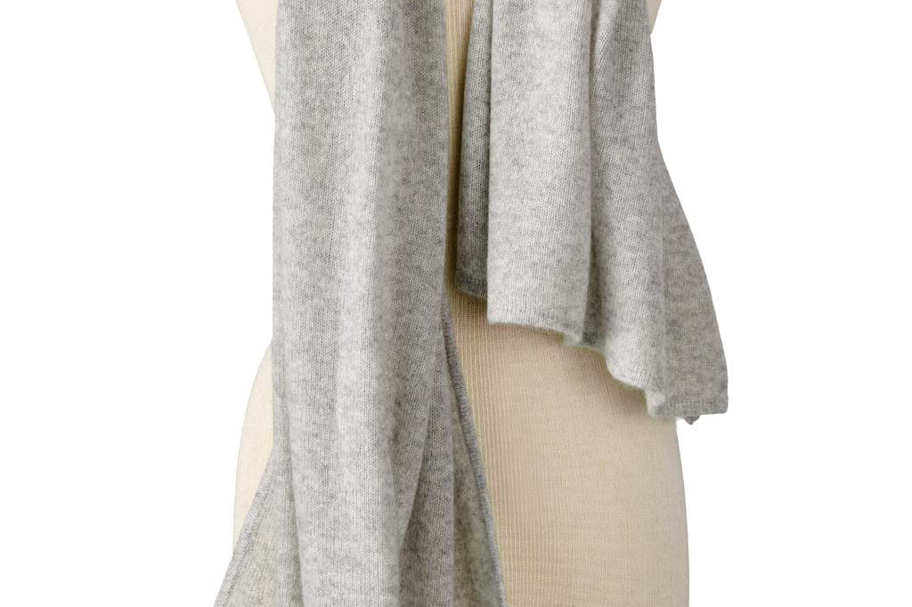 Alpine Cashmere Passport Travel Wrap in Flint Gray