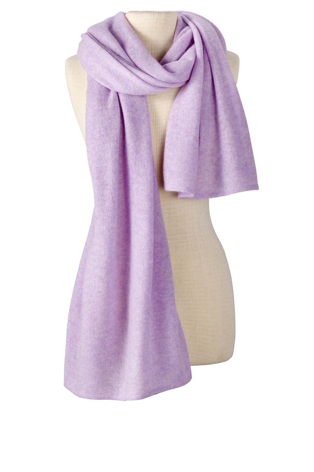 Alpine Cashmere Passport Travel Wrap in Lilac Purple