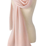 Alpine Cashmere Passport Travel Wrap in Seashell Pink