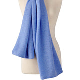 Alpine Cashmere Passport Travel Wrap in Wave Blue
