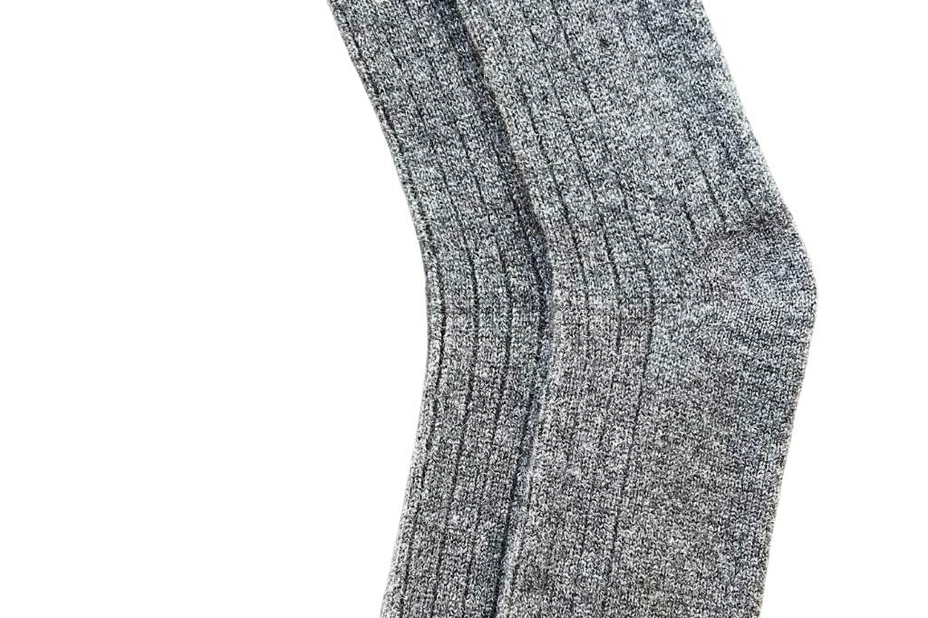 Alpine Cashmere Men's Bed Socks in Charcoal Gray