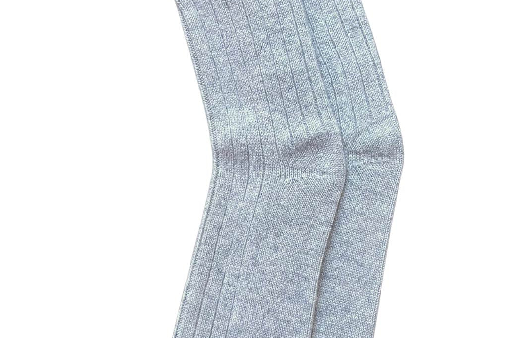 Alpine Cashmere Men's Bed Socks in Flint Gray