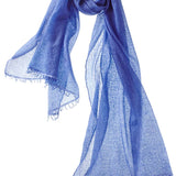 Alpine Cashmere Felted Cashmere Passport Scarf in Adriadic Blue
