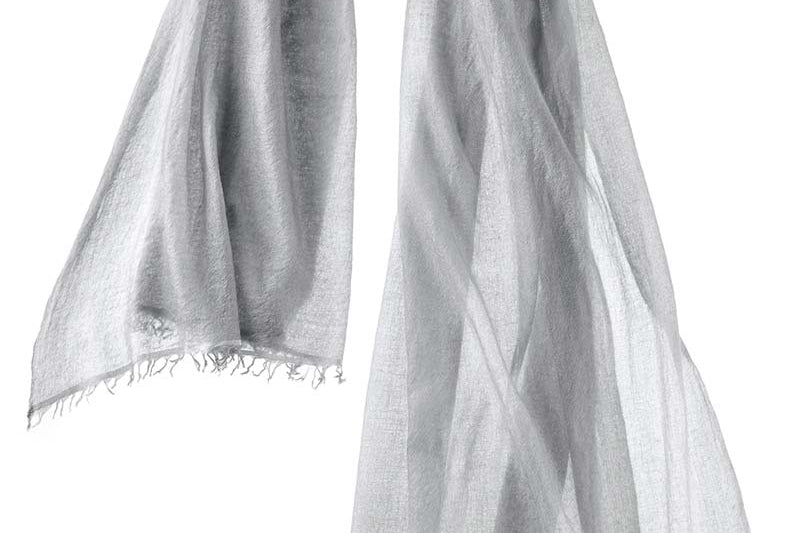 Alpine Cashmere Felted Cashmere Passport Scarf in Drizzle