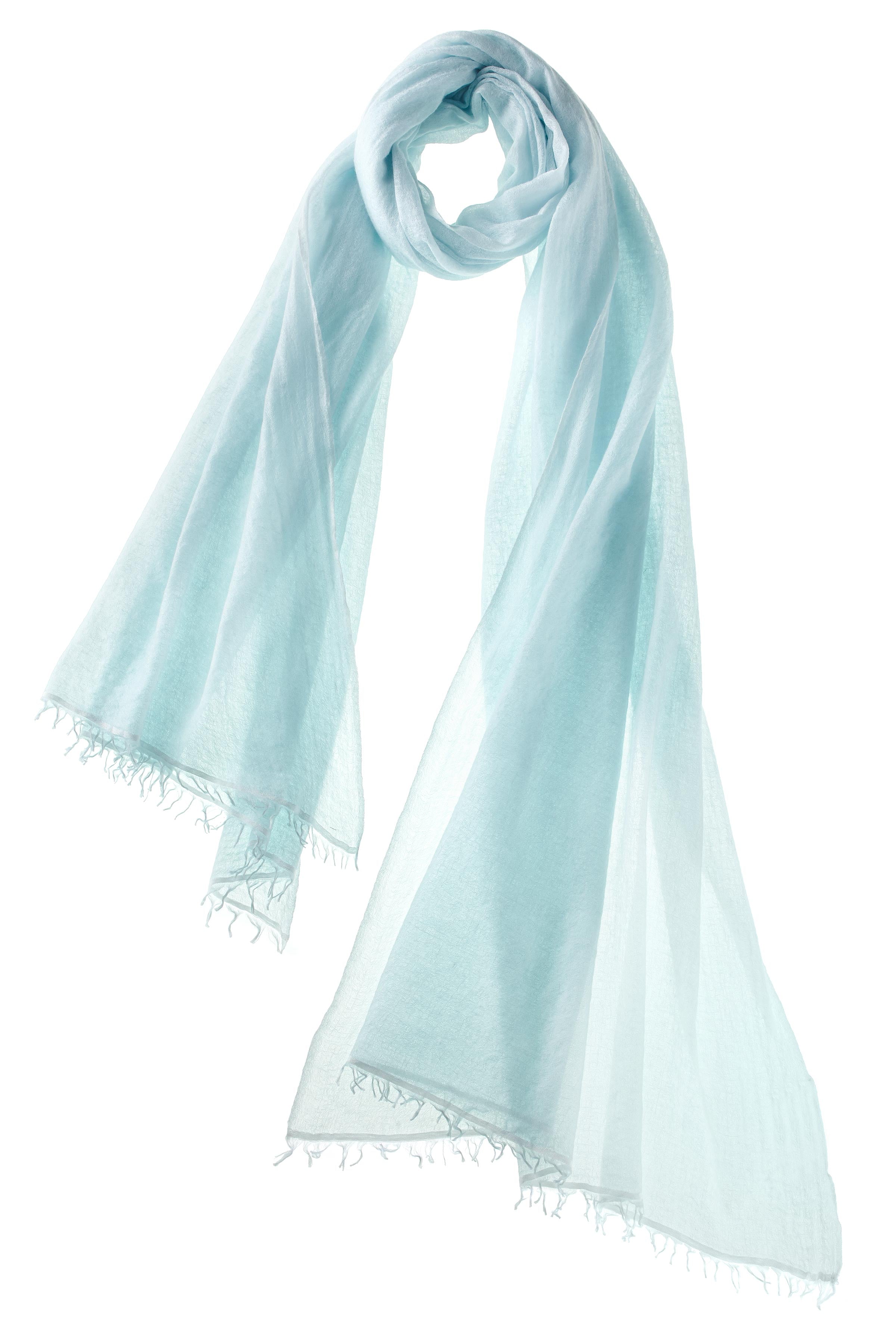 Alpine Cashmere Felted Cashmere Passport Scarf in Seafoam 