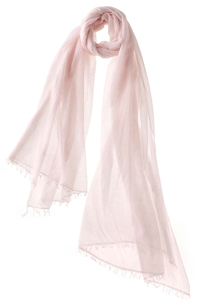 Alpine Cashmere Felted Cashmere Passport Scarf in Soft Pink