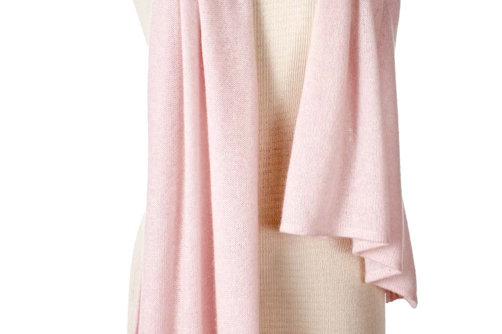 Alpine Cashmere Passport Travel Wrap in Ballet Pink