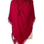 Cashmere Pom Pom Wrap