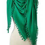 Cashmere Pom Pom Wrap
