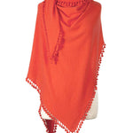 Cashmere Pom Pom Wrap