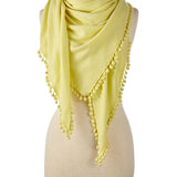 Cashmere Pom Pom Wrap