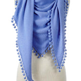 Cashmere Pom Pom Wrap