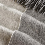 Alpine Cashmere Ripple Finish Reversible Wrap in Smoke and Ash Gray