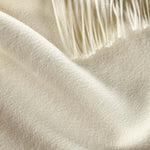 Alpine Cashmere Ripple Finish Wrap in Cream