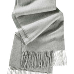 Alpine Cashmere Ripple Finish Wrap in Dove Gray
