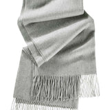 Alpine Cashmere Ripple Finish Wrap in Dove Gray