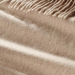Alpine Cashmere Ripple Finish Scarf in Oatmeal