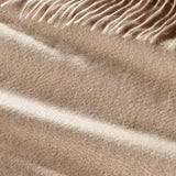 Alpine Cashmere Ripple Finish Scarf in Oatmeal