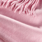 Alpine Cashmere Ripple Finish Scarf in Parfait Pink