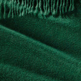 Alpine Cashmere Ripple Finish Scarf in Pine Green