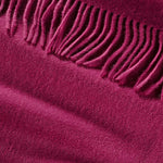Alpine Cashmere Ripple Finish Wrap in Plum Purple