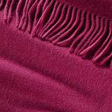 Alpine Cashmere Ripple Finish Wrap in Plum Purple