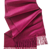 Alpine Cashmere Ripple Finish Wrap in Plum Purple