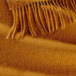 Alpine Cashmere Ripple Finish Scarf in Vicuna
