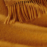 Alpine Cashmere Ripple Finish Scarf in Vicuna