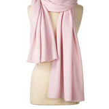 Alpine Cashmere's Luxurious Chunky Travel Wrap in Ballet Pink