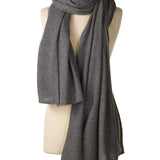 Alpine Cashmere's Luxurious Chunky Travel Wrap in Flannel Gray