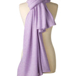 Alpine Cashmere's Luxurious Chunky Travel Wrap in Lilac Purple