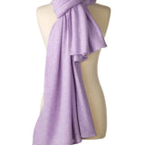 Alpine Cashmere's Luxurious Chunky Travel Wrap in Lilac Purple